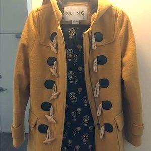 Warm Yellow Pea Coat